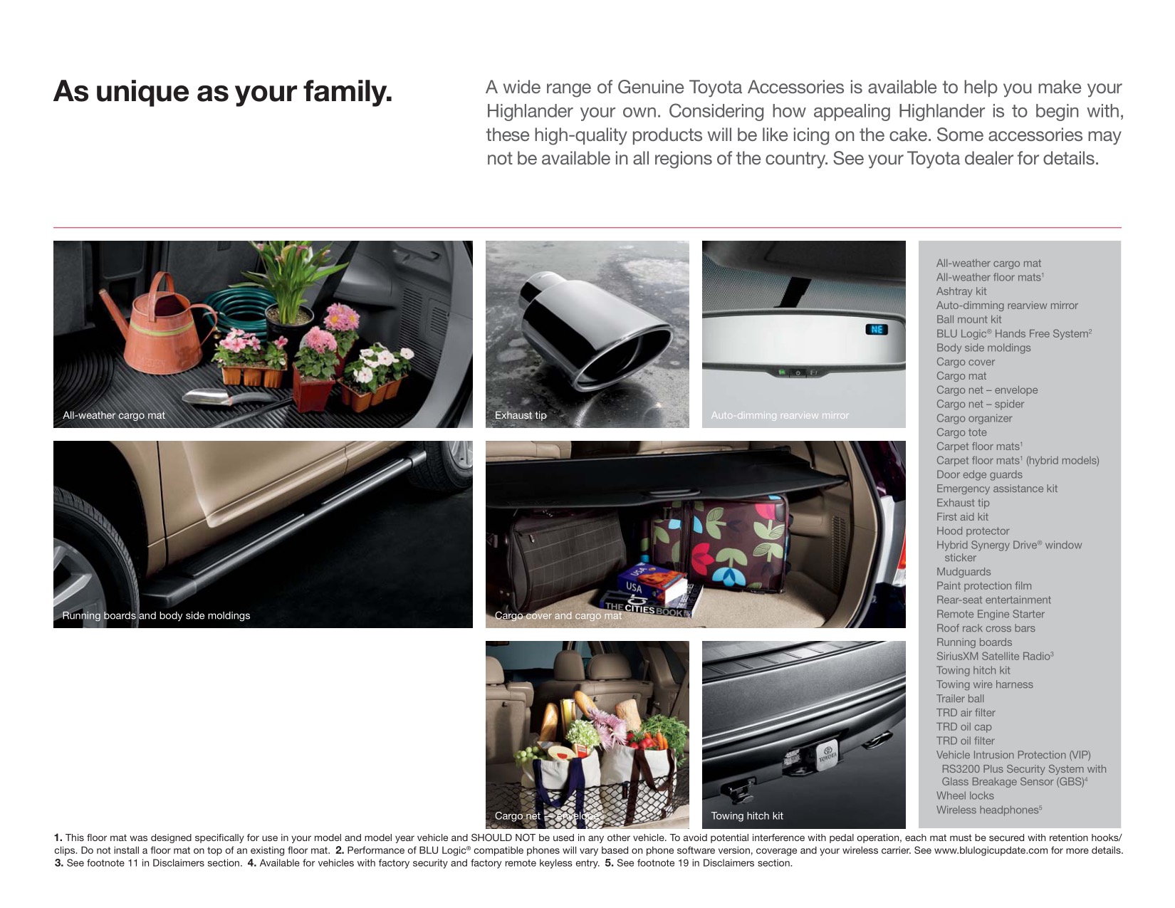 2012 Toyota Highlander Brochure Page 8
